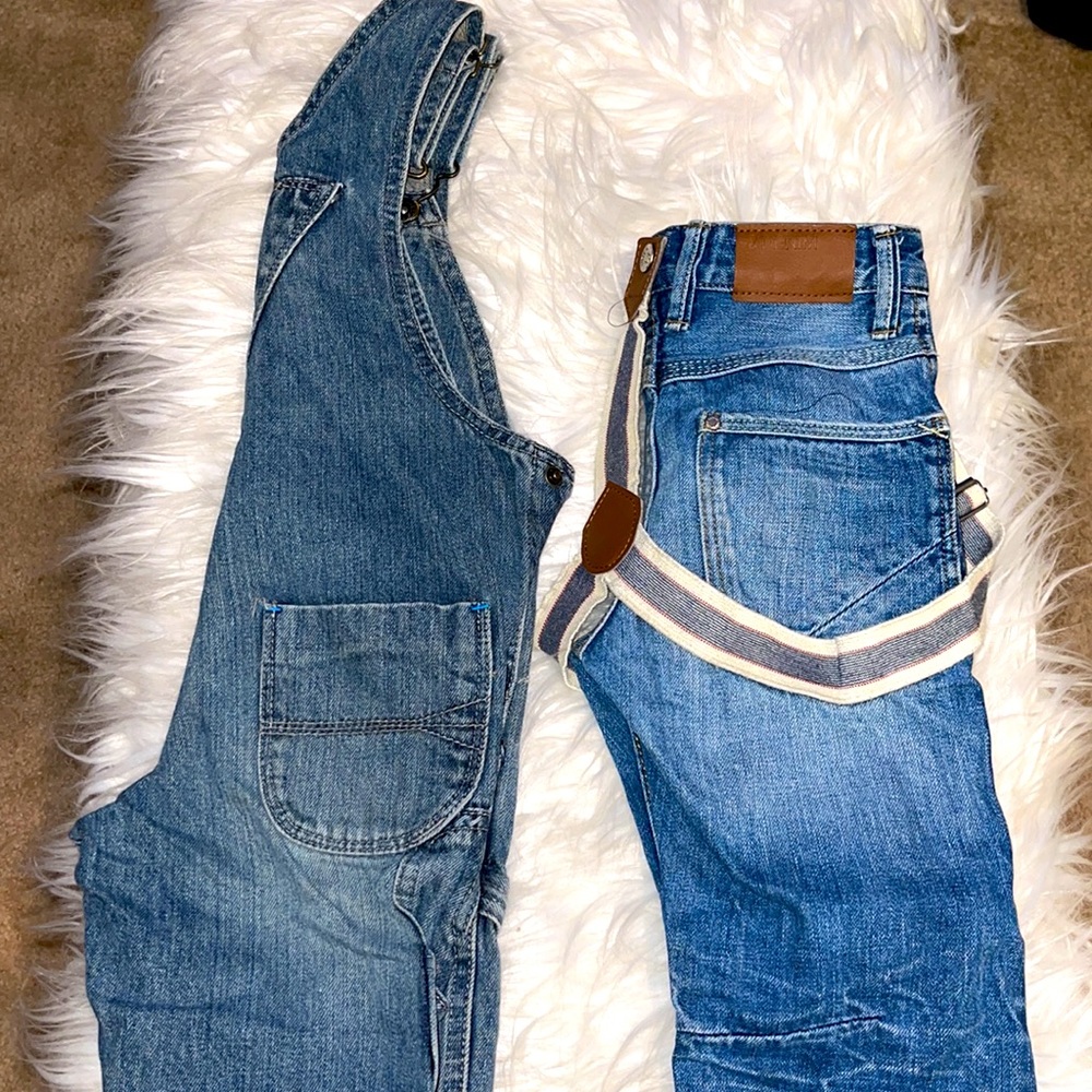 Boys 1 Overall/1 Pair of Jeans